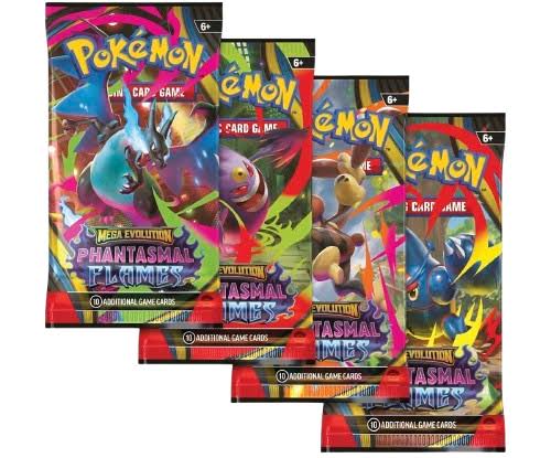 Pokémon Mega Evolution – Phantasmal Flames Booster Pack.