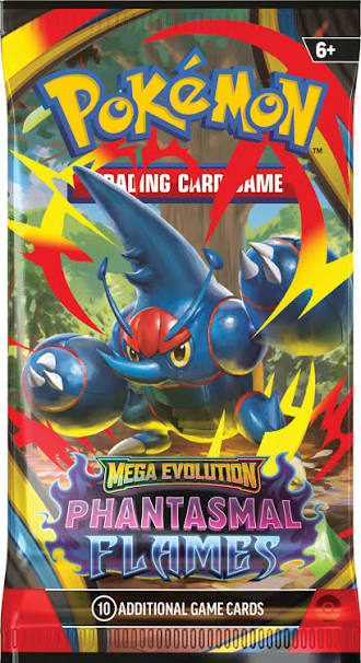 Pokémon Mega Evolution – Phantasmal Flames Booster Pack.